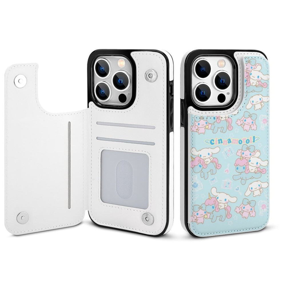 Cinnamoroll Iphone 14 Pro Wallet Case Pu Leather Flip Folio 9370362172358