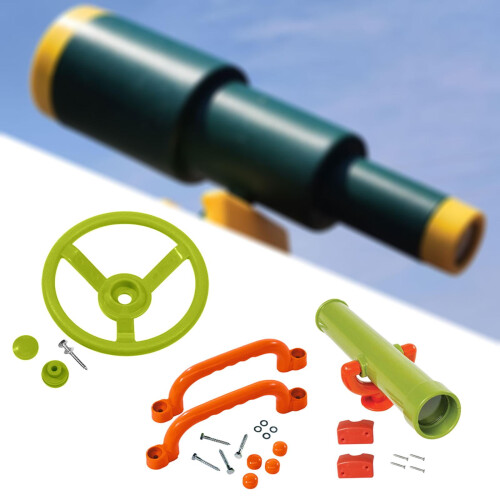 Kids' swing set attachment: pirate telescope, green 2