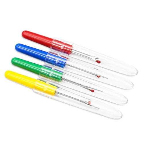Seam Ripper Set Steel Plastic Handle 4 Pieces 1