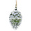 Glass hummingbird feeder pinecone shape pink 2