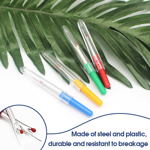 Seam Ripper Set Steel Plastic Handle 4 Pieces 2