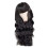 Brown Synthetic Curly Wavy Wig with Bangs 1 Piece 1