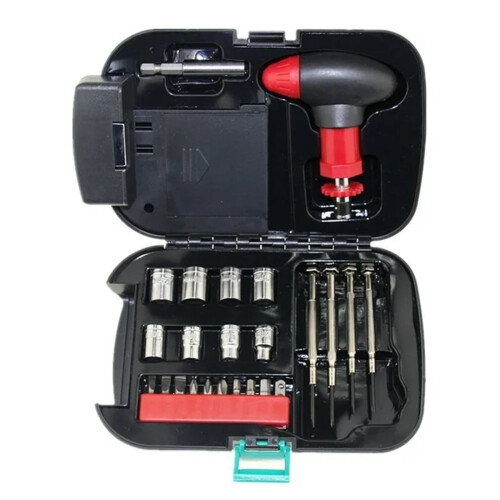 Huayishang hardware tool set black 24-piece 2