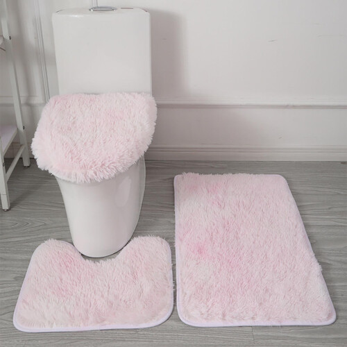 Microfiber Bathroom Rug Set with Non-Slip Backing Teal