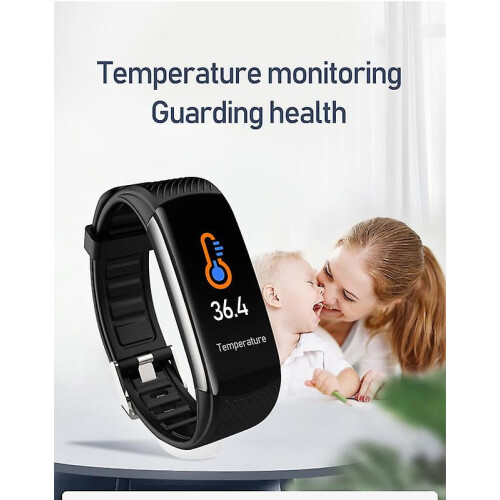 C6T Smart Band heart rate and temperature tracker 1
