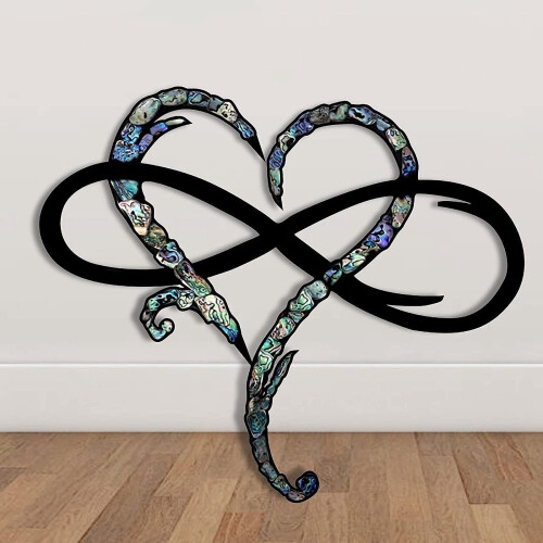 Wrought Iron Heart Wall Decor 20x25 cm