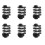 Headphone Jack Socket 1/4 Inch 6.5mm 6 Pin 6 pcs 1