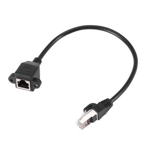RJ45母转公延长线 面板安装 27cm