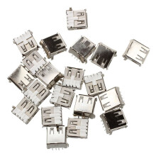 USB Type A female 4-pin DIP right-angle socket 20 pcs