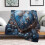Ocean Blue Shell Pearl Starfish Flannel Throw Blanket 50x60 5