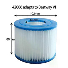 (No 6-42006) Swimming Pool Filter Replacement Filter Cartridge For Spa Dirt Remover Spare Strainer Element Pool Accessories