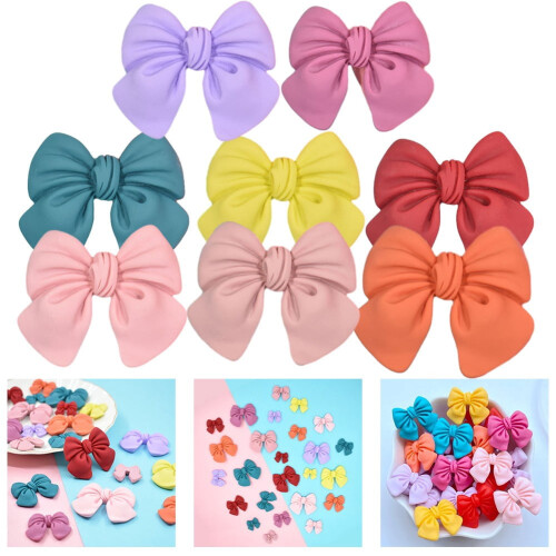 SOFEIYA cartoon mini bow flat back resin charms 10 pcs 2