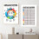 Guitar chord practice sticker with fingering diagram for 5