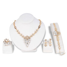 Women's rhinestone grape jewelry set