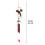 Iron Parrot Wind Chime Home Decor Red 3D 4