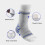 Ankle Brace Nylon Compression Support Grey M 5
