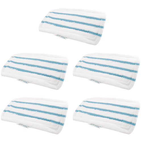 Microfiber Steam Mop Pads Washable 5-Pack Compatible with 1
