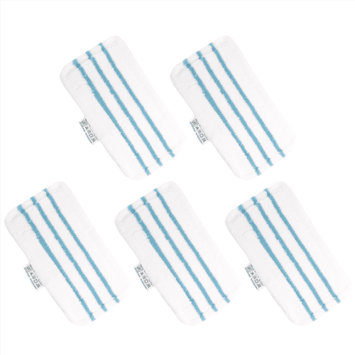 Microfiber Steam Mop Pads Washable 5-Pack Compatible with 2