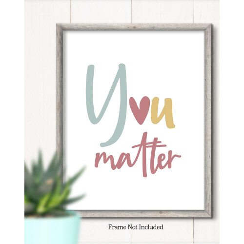 Εκτύπωση τοίχου "You Matter" για το γραφείο σχολικού ψυχολόγου 1