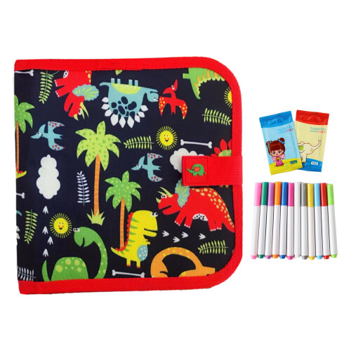 Kids Erasable Doodle Book Red Dinosaur 1 Piece 1