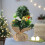 Avtoify Mini Artificial Christmas Tree 4.3" x 7.5" with 4