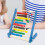 Wooden Abacus for Kids Math Learning 10 Rows Blue 7