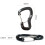 Black D-Ring Carabiner Heavy-Duty High-Strength 1-Pack 2
