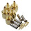 SMA male plug straight crimp RF adapter 5 pcs 1