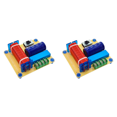 2X 1-Way Speaker Audio Frequency Divider 65-1000Hz 120W HiFi Crossover Filter Module Home Theater Audio Modification 1