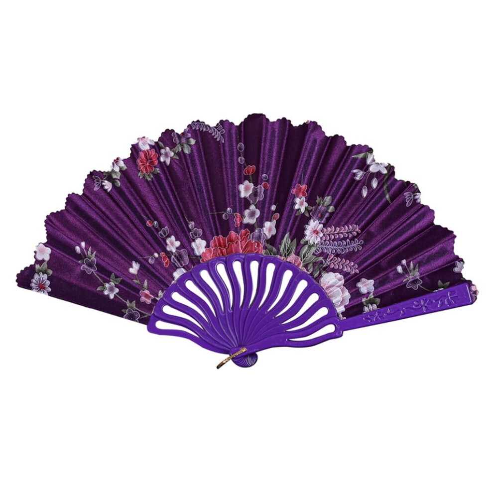 Chinese Style Dance Fan Lace Silk Folding Hand Fan 946140759579