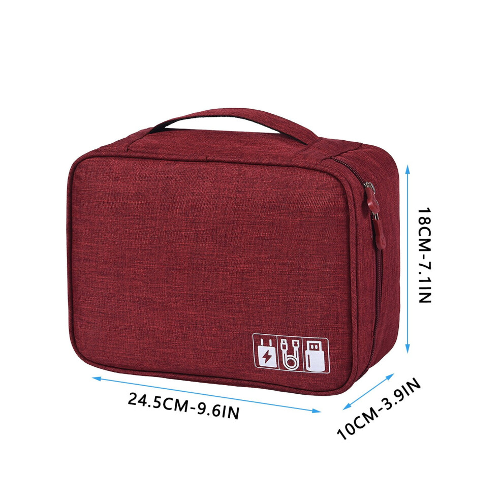 Electronic Organizer Cable Cord Bag Universal Travel 946140761046