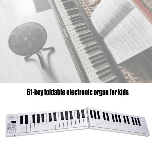 Folding Piano Keyboard 61 Key Portable Electric Piano 2