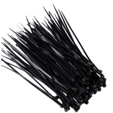Cable Ties UV-Resistant Nylon 100 Pcs Black