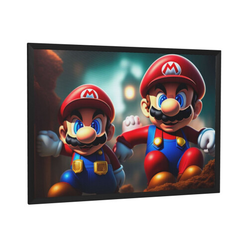 Super Mario wall art cartoon framed print 1 piece 1