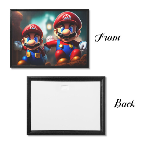 Super Mario wall art cartoon framed print 1 piece 2