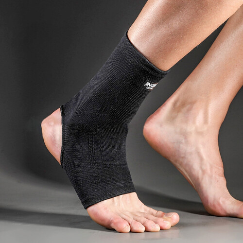 Ankle Brace Breathable Nylon Compression Sleeve 1 Pc Black M 1