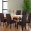 POWKOL Dining Chair Covers Chocolate 6 Pack 5