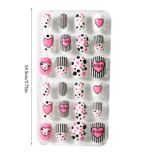 Children's nail files medium length matte finish 1 kit 1