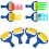 Kids Sponge Painting Brushes Set with Assorted Patterns 32 5
