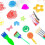 Kids Sponge Painting Brushes Set with Assorted Patterns 32 8