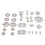 Flowers Porcelain Plate Ceramic Tea Set 40 Pieces 3