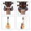 Guitar Wall Rack with Auto Lock for Bass Ukulele 8