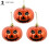 Halloween pumpkin swirl decorations orange black 3 pcs 2