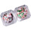 Christmas nail sequins hexagon snowflake 3D stickers 2 pcs 4