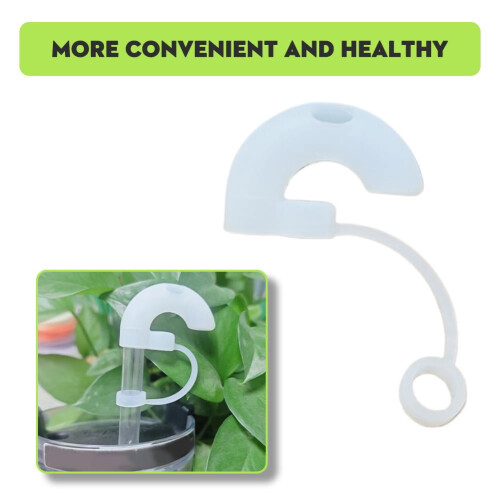 Silicone Straw Caps for Stanley 3pcs Transparent 2