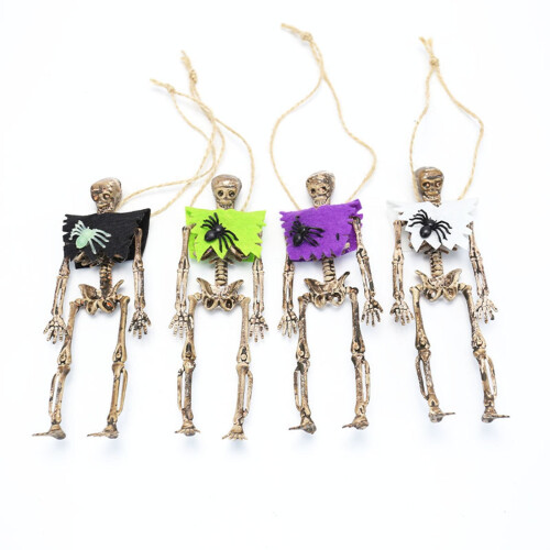 Halloween Skeleton Pendant 6 Inches Full Body Posable 2