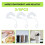 Silicone Straw Caps for Stanley 3pcs Transparent 6