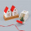 Christmas Gift Box Red Roof Small Paper Box 1 Pack 7