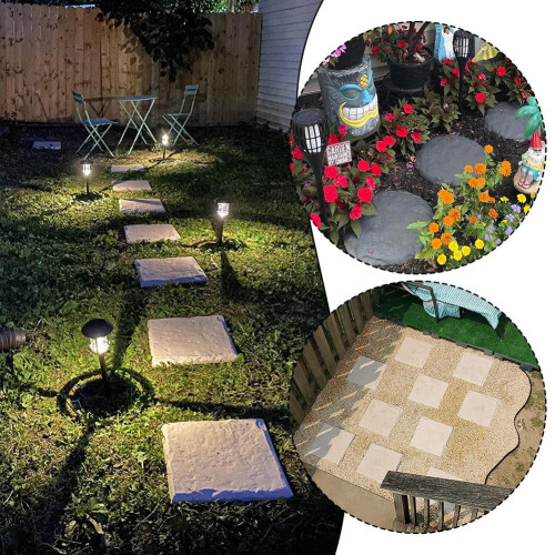 Hexagonal Beige Stepping Stone Outdoor Garden 1pc 1