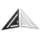 Aluminum Alloy Triangle Ruler 7 Inch Metric Angle Protractor 2